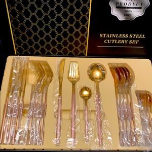 24 pc stainless steel cutlery
